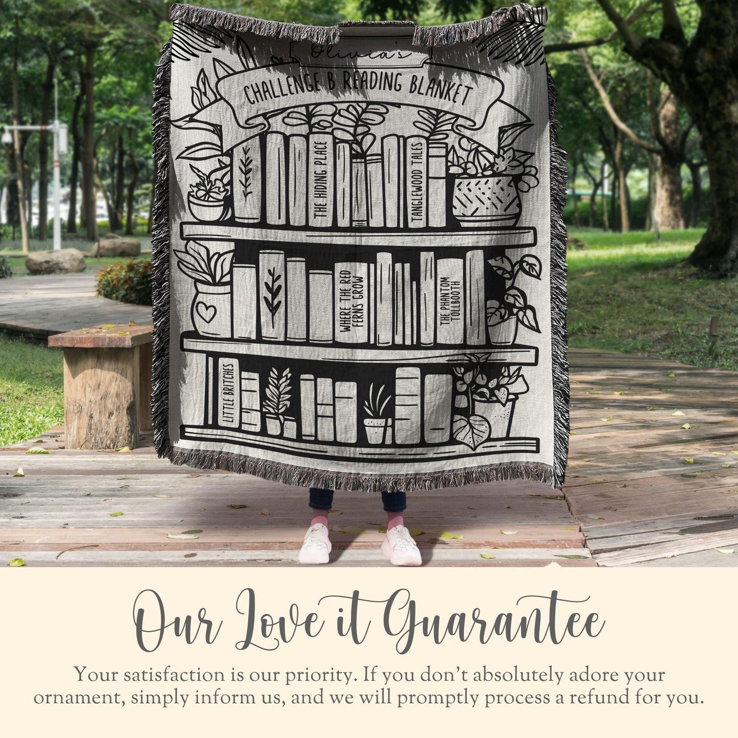 Personalized Challenge B Reading Woven Blanket Gift For CC Challenge B Director Keepsake Blanket CC Tutor Woven Throw Homeschool Blanket