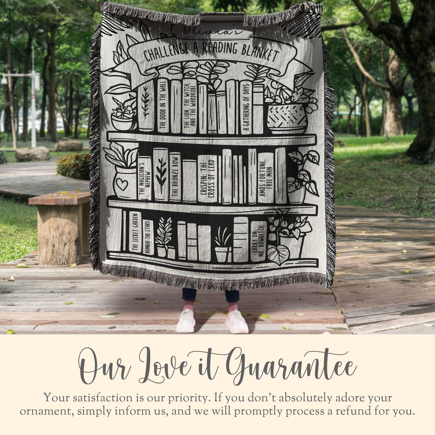 Personalized CC Challenge A Woven Blanket Gift For Challenge Student Year End Gift Challenge A Reading Blanket Challenge A Director Tapestry