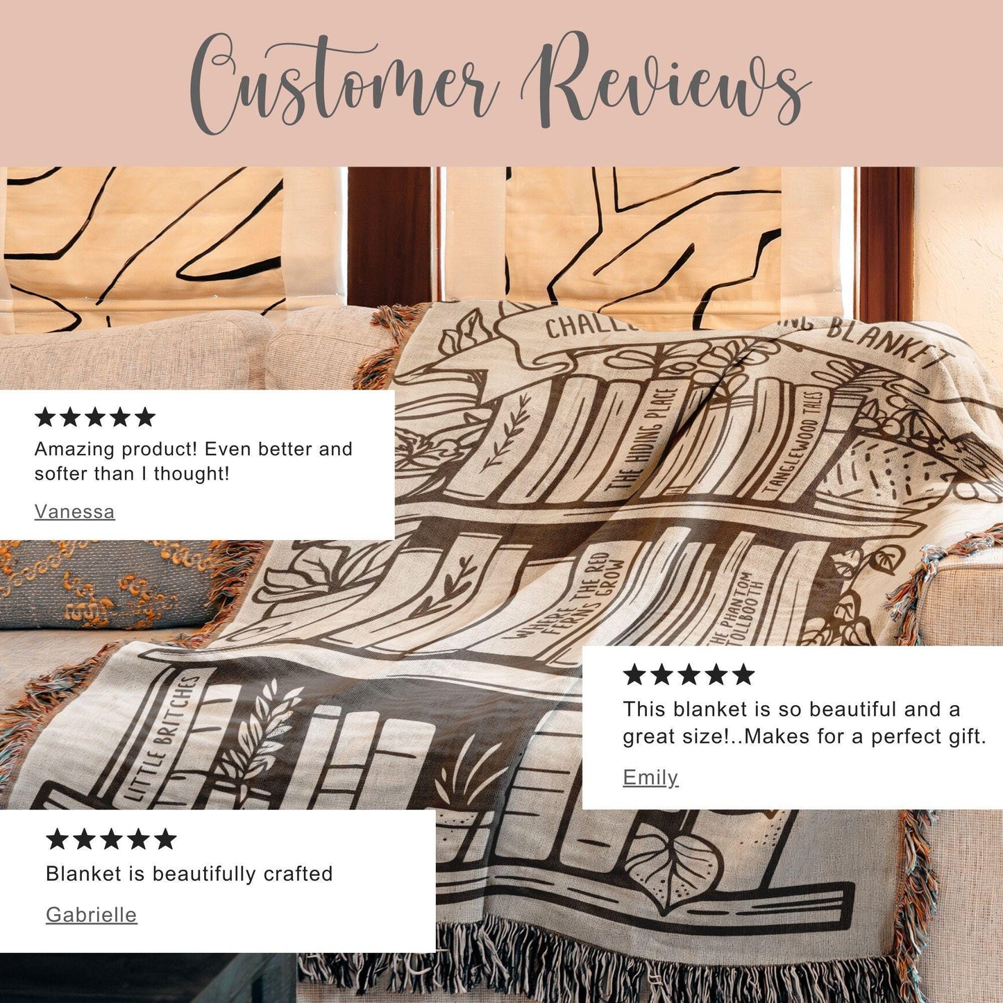 Personalized Challenge B Reading Woven Blanket Gift For CC Challenge B Director Keepsake Blanket CC Tutor Woven Throw Homeschool Blanket