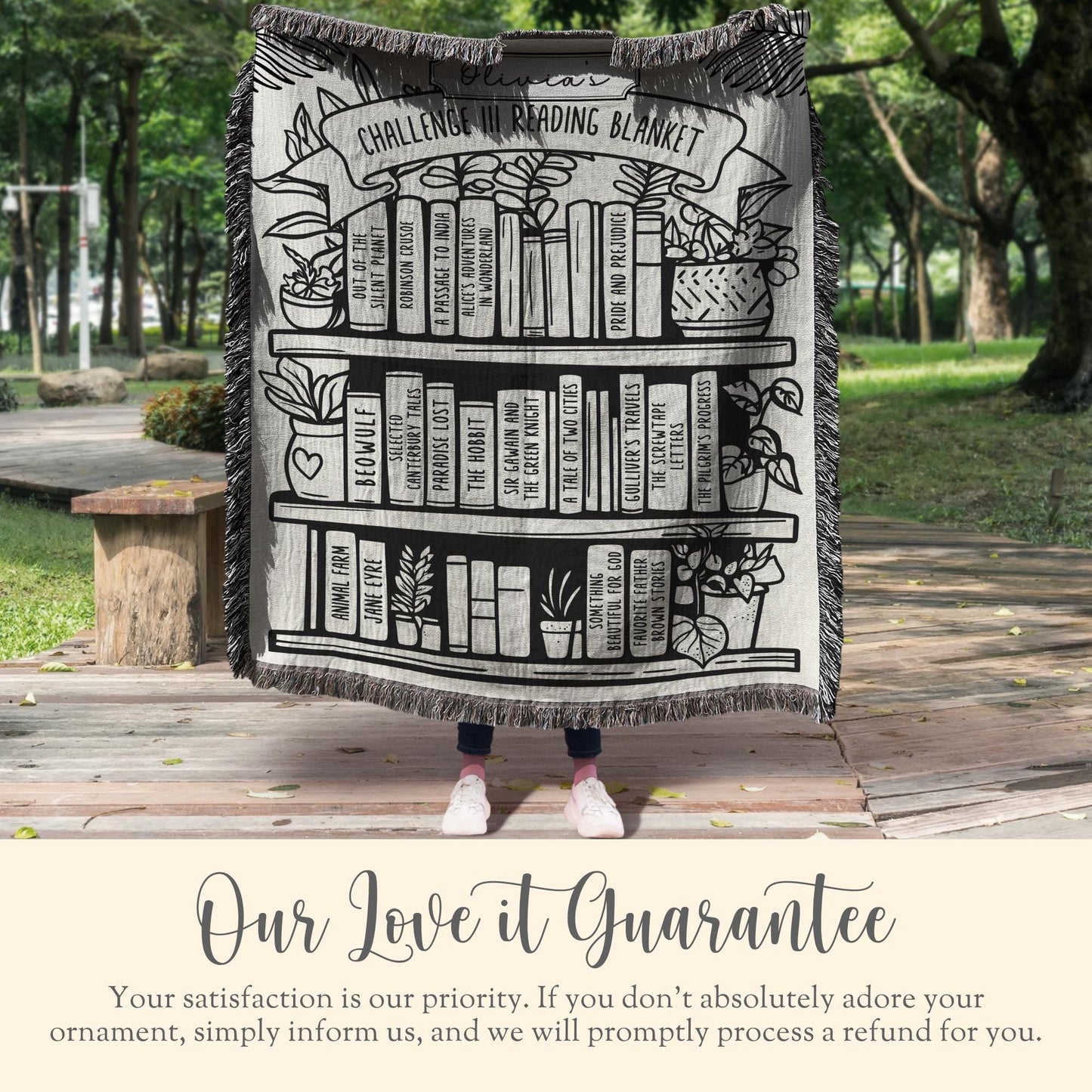 Personalized CC Challenge II Reading Woven Blanket Gift For CC Director Challenge 2 Student Year End Gift Challenge 2 Director Throw Gift