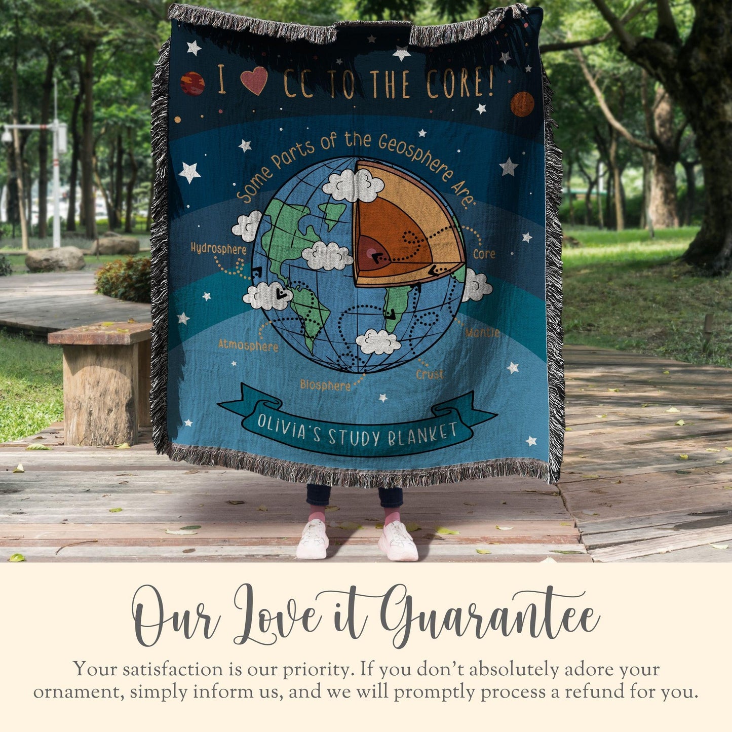 Personalized Cycle 1 Geosphere Woven Blanket Gift For Classical Conversations Director Tapestry CC Tutor Woven Throw CC Homeschool Blanket