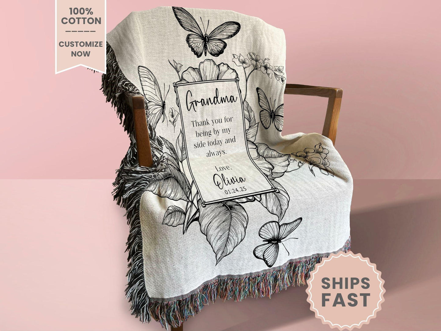 Grandma of the woven blanket
mothers day gift