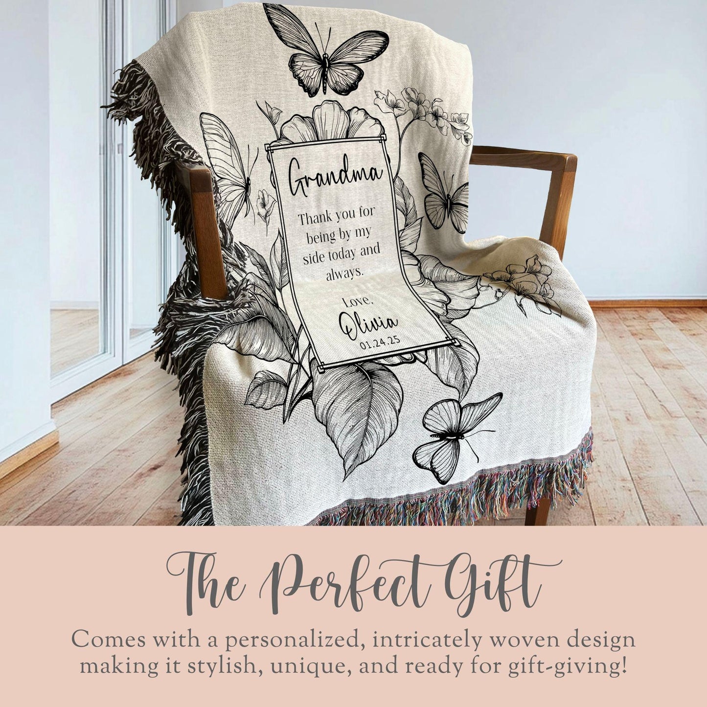 Grandma Woven Throw keepsake
Grandma Birthday gift