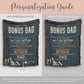 Personalized Bonus Dad Woven Blanket Gift For Bonus Dad Tapestry Fathers Day Gift Stepdad Throw Blanket Christmas Gift From Bonus Daughter