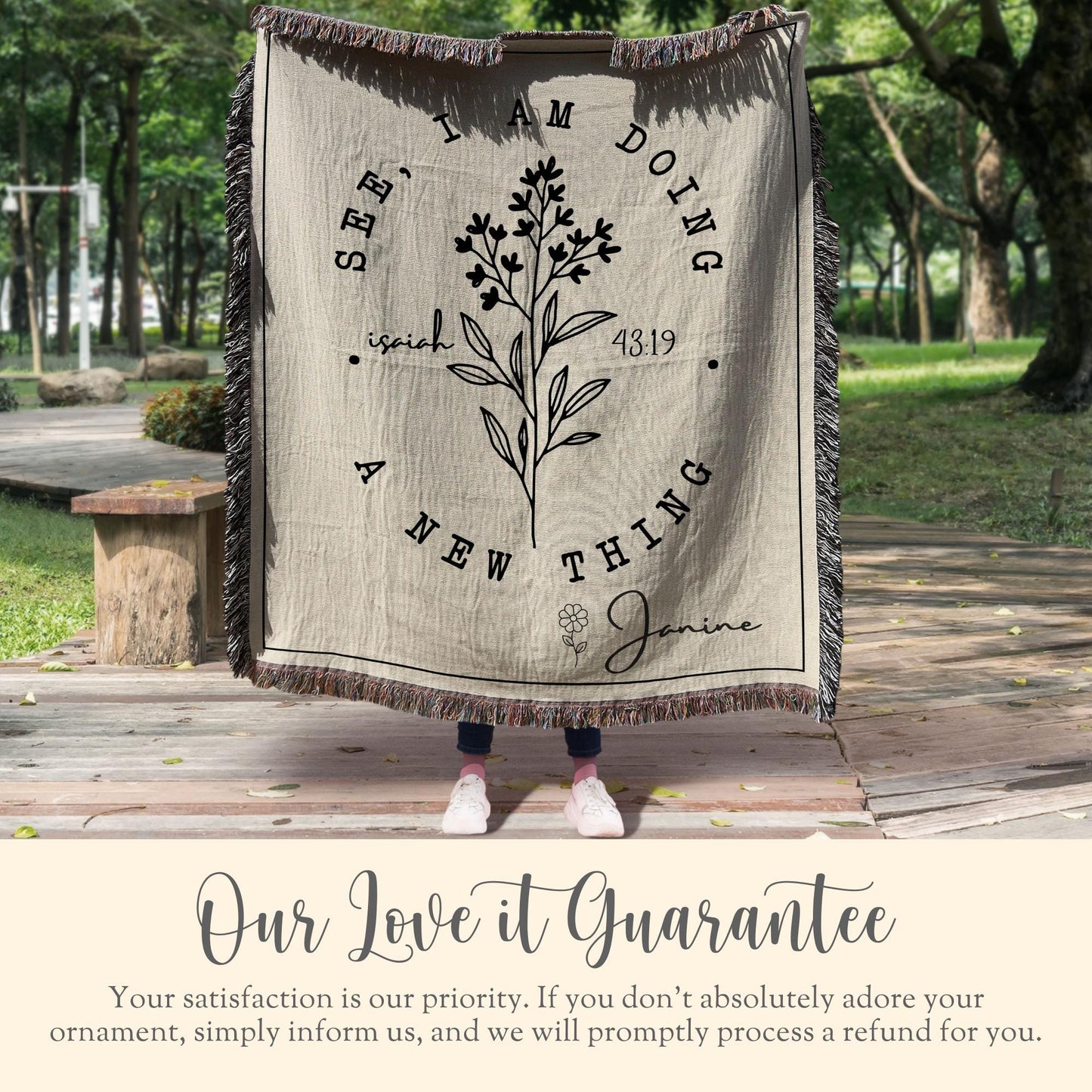 Scripture Throw Blanket For Christian