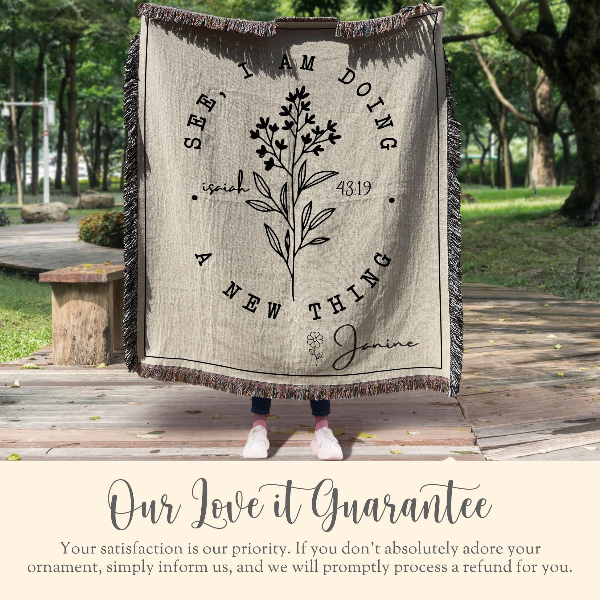 Scripture Throw Blanket For Christian