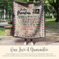 Personalized Grandma Letter Woven Blanket Gift For Grandma Tapestry Mothers Day Gift Grandmother Keepsake Blanket Christmas Gift Grandkid