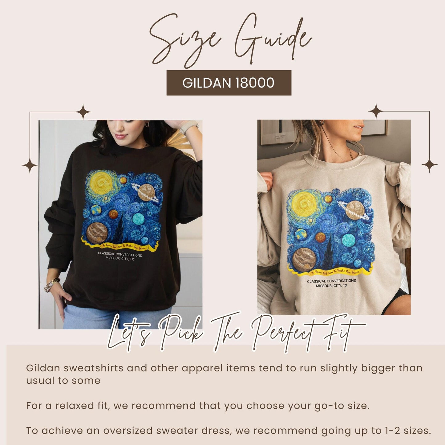 Van Gogh CC Cycle 2 Sweater Personalized Classical Conversations Sweatshirt Homeschool Sweater Custom CC Director Crewneck Gift for CC Tutor