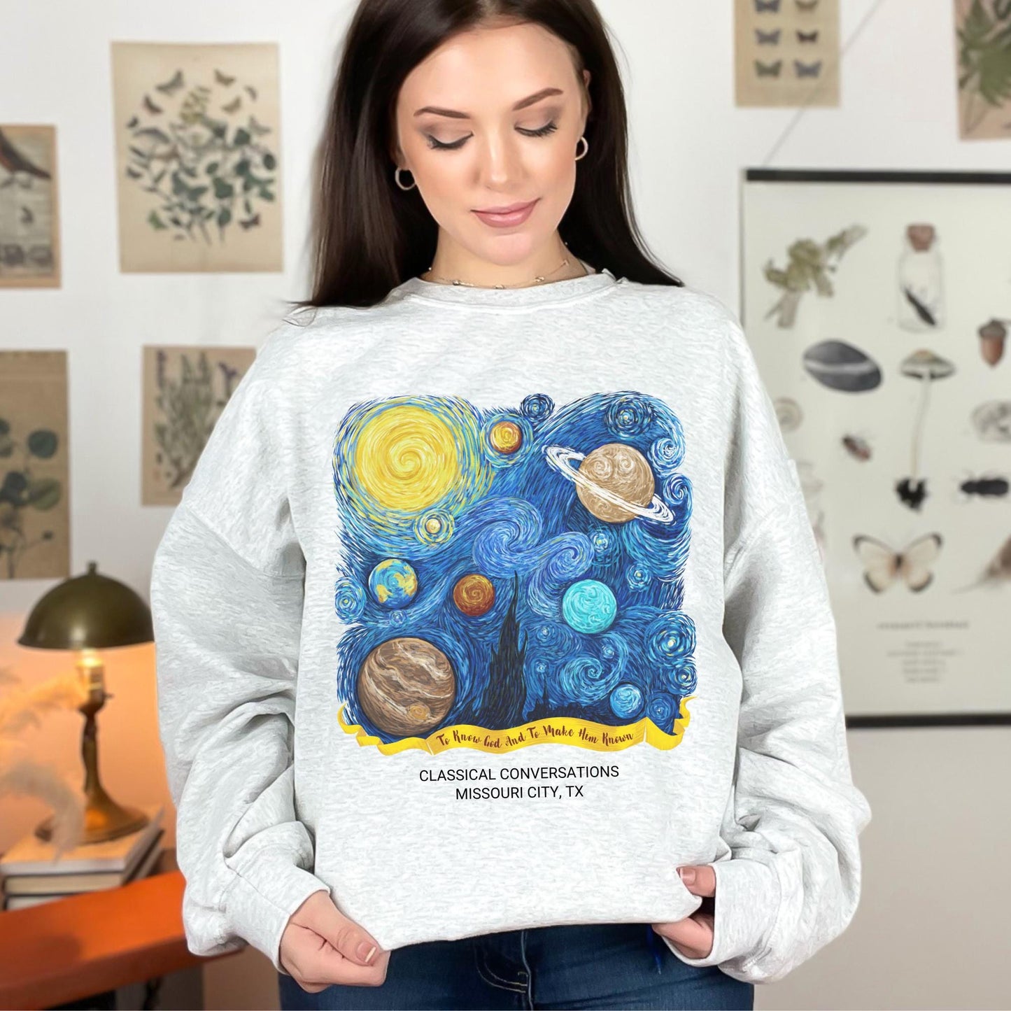Van Gogh CC Cycle 2 Sweater Personalized Classical Conversations Sweatshirt Homeschool Sweater Custom CC Director Crewneck Gift for CC Tutor
