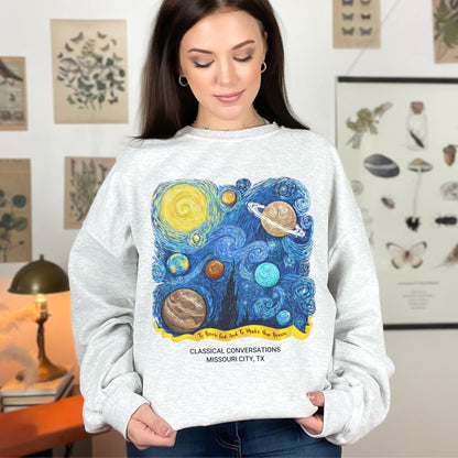 Van Gogh CC Cycle 2 Sweater Personalized Classical Conversations Sweatshirt Homeschool Sweater Custom CC Director Crewneck Gift for CC Tutor