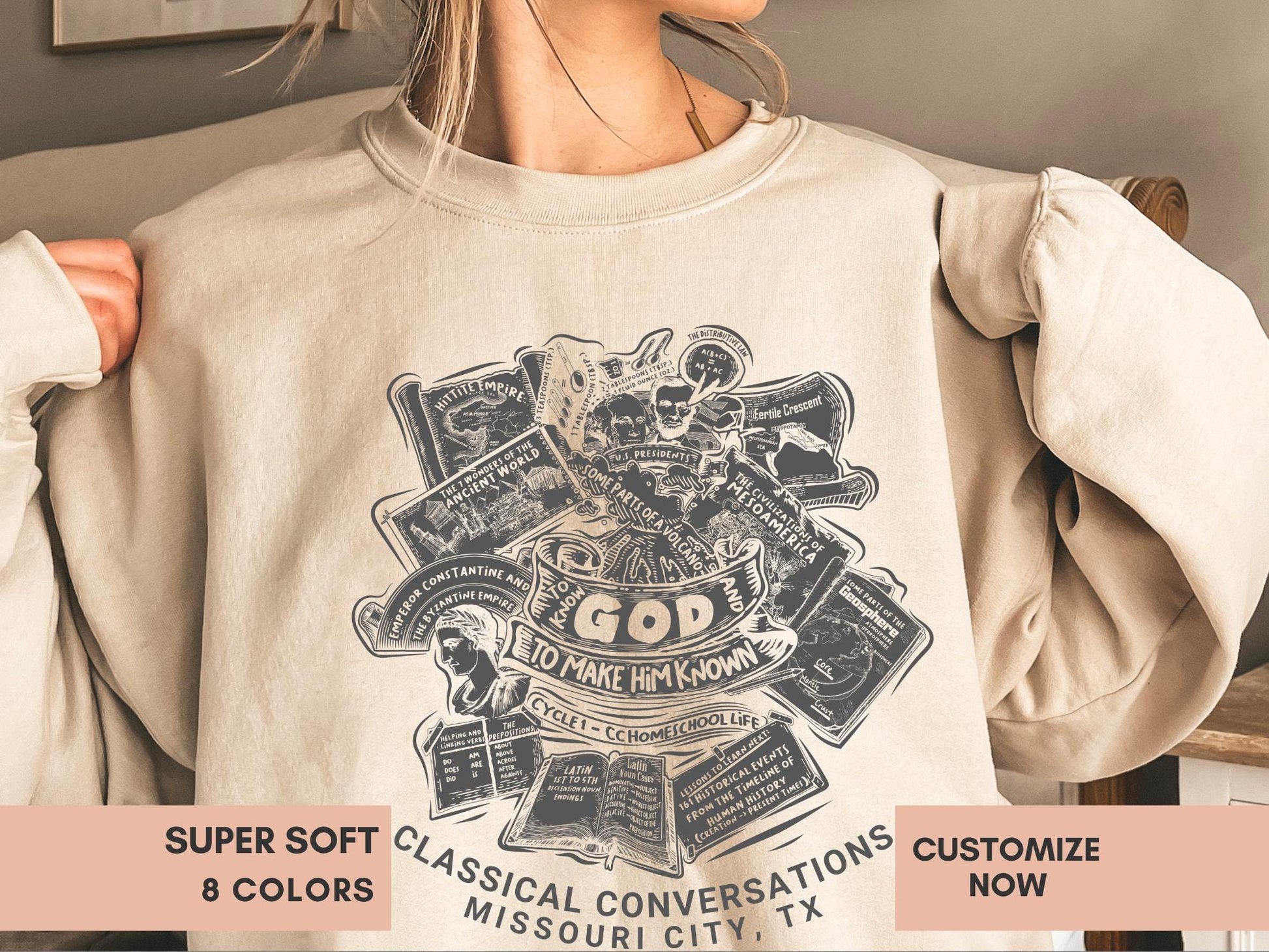 Personalized CC Cycle 1 Sweatshirt Gift For Classical Conversations Tutor