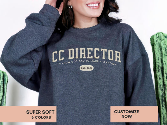 Classical Conversations Sweatshirt Gift For CC Director Personalized Foundations Director Crewneck Sweater CC Challenge Director Pullover