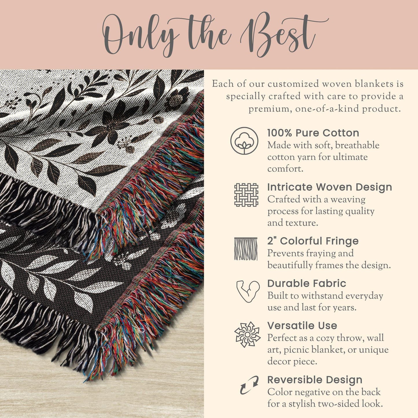 Personalized Wedding Woven Blanket Gift For Couple Tapestry Wedding Gift Couple Woven Throw Newlywed Woven Blanket Wedding Anniversary Gift