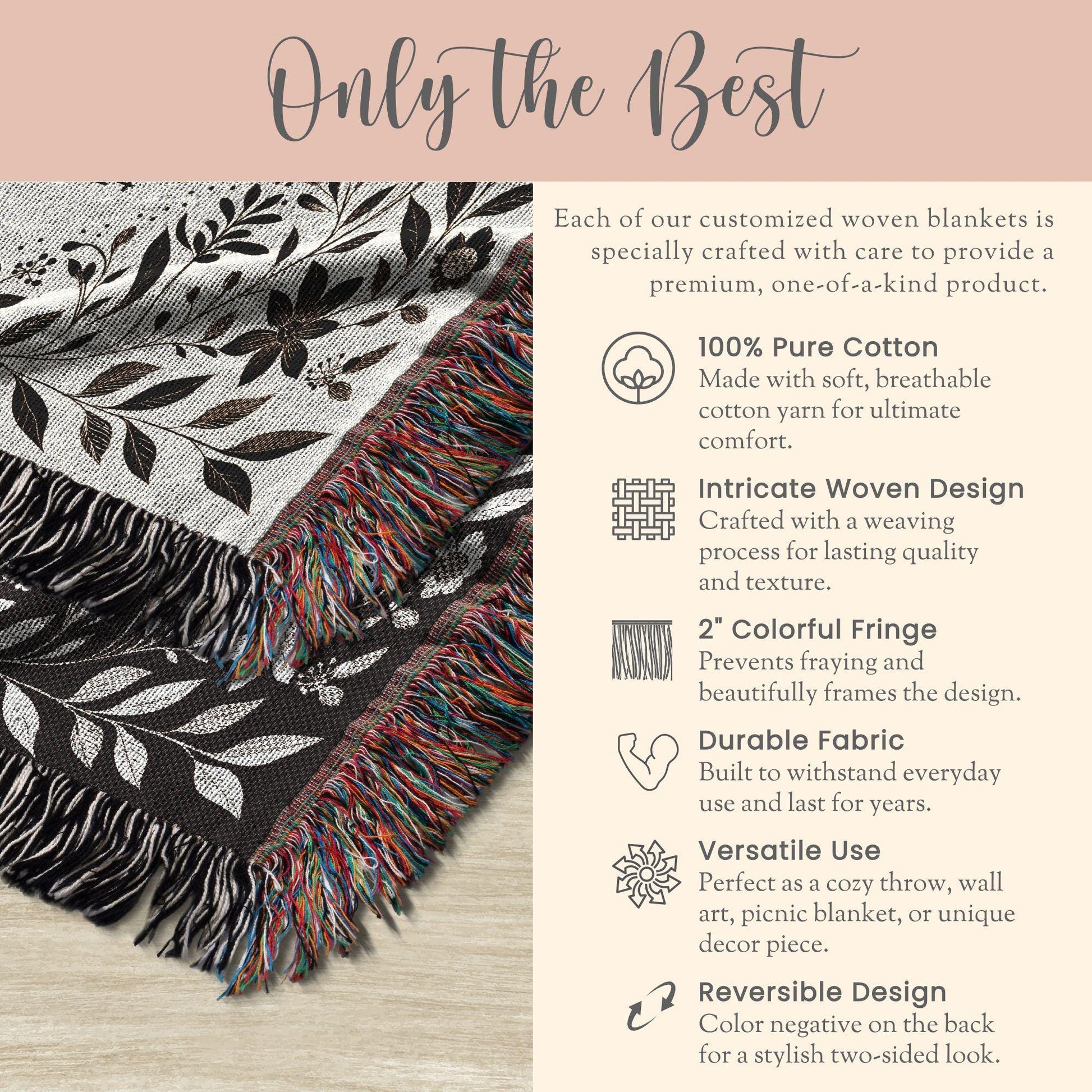 Personalized Wedding Woven Blanket Gift For Couple Tapestry Wedding Gift Couple Woven Throw Newlywed Woven Blanket Wedding Anniversary Gift