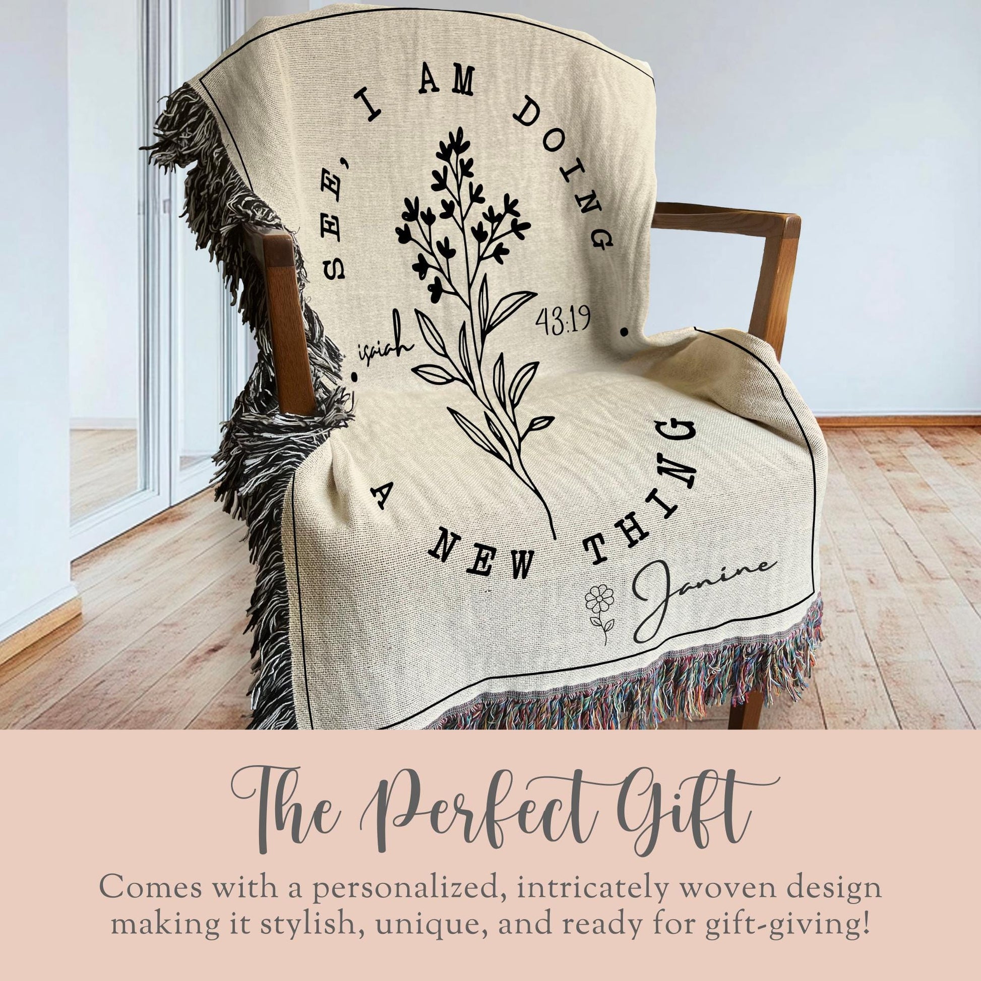 For Christian Tapestry Baptism Gift