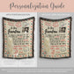 Personalized Grandma Letter Woven Blanket Gift For Grandma Tapestry Mothers Day Gift Grandmother Keepsake Blanket Christmas Gift Grandkid