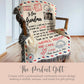 Grandmother Keepsake Blanket Christmas Gift Grandkid