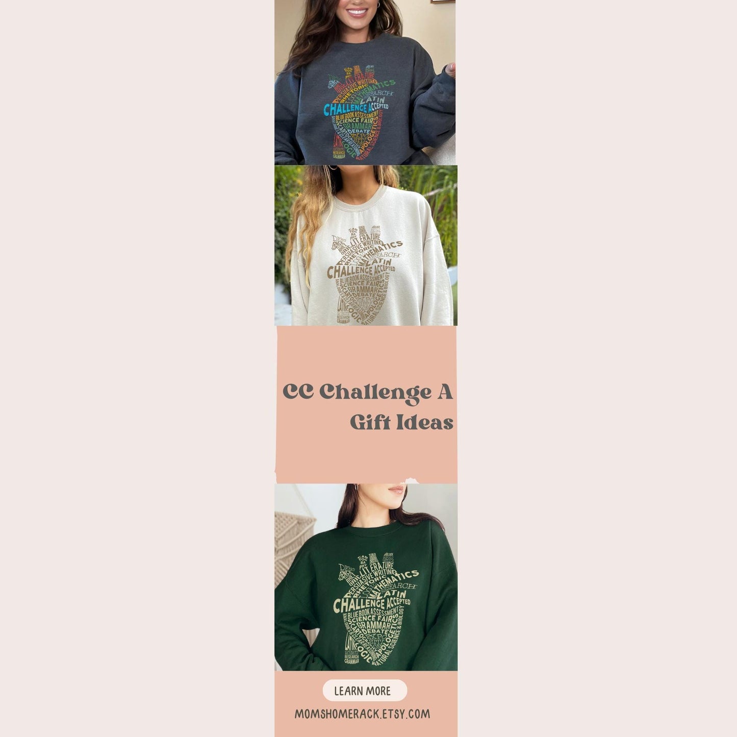 CC Challenge A Sweatshirt Homeschool Mom Shirt Homeschool Shirt Challenge A Shirt CC Shirts Homeschool Mama Sweater Home Schooling Mom Gift