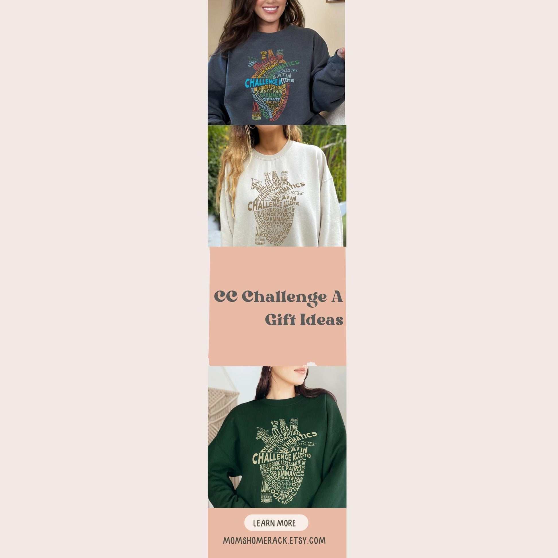 CC Challenge A Sweatshirt Homeschool Mom Shirt Homeschool Shirt Challenge A Shirt CC Shirts Homeschool Mama Sweater Home Schooling Mom Gift