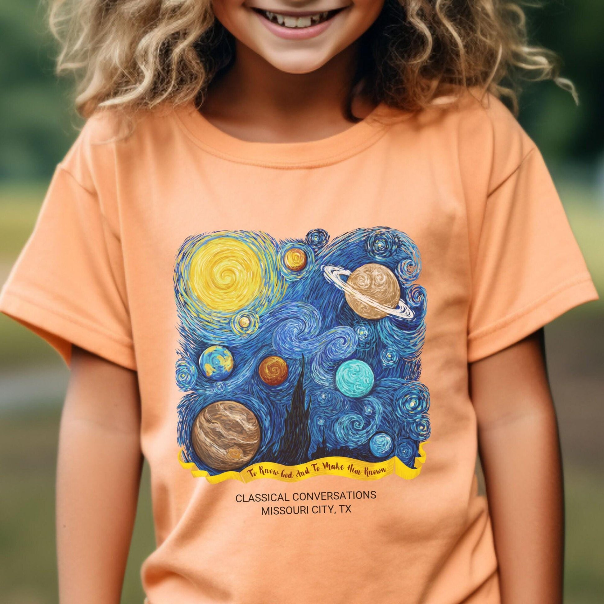 Van Gogh CC Cycle 2 Youth Shirt Personalized Classical Conversations Tshirt Homeschool Tee Custom T Shirt CC Youth T-shirt Gift For CC Youth