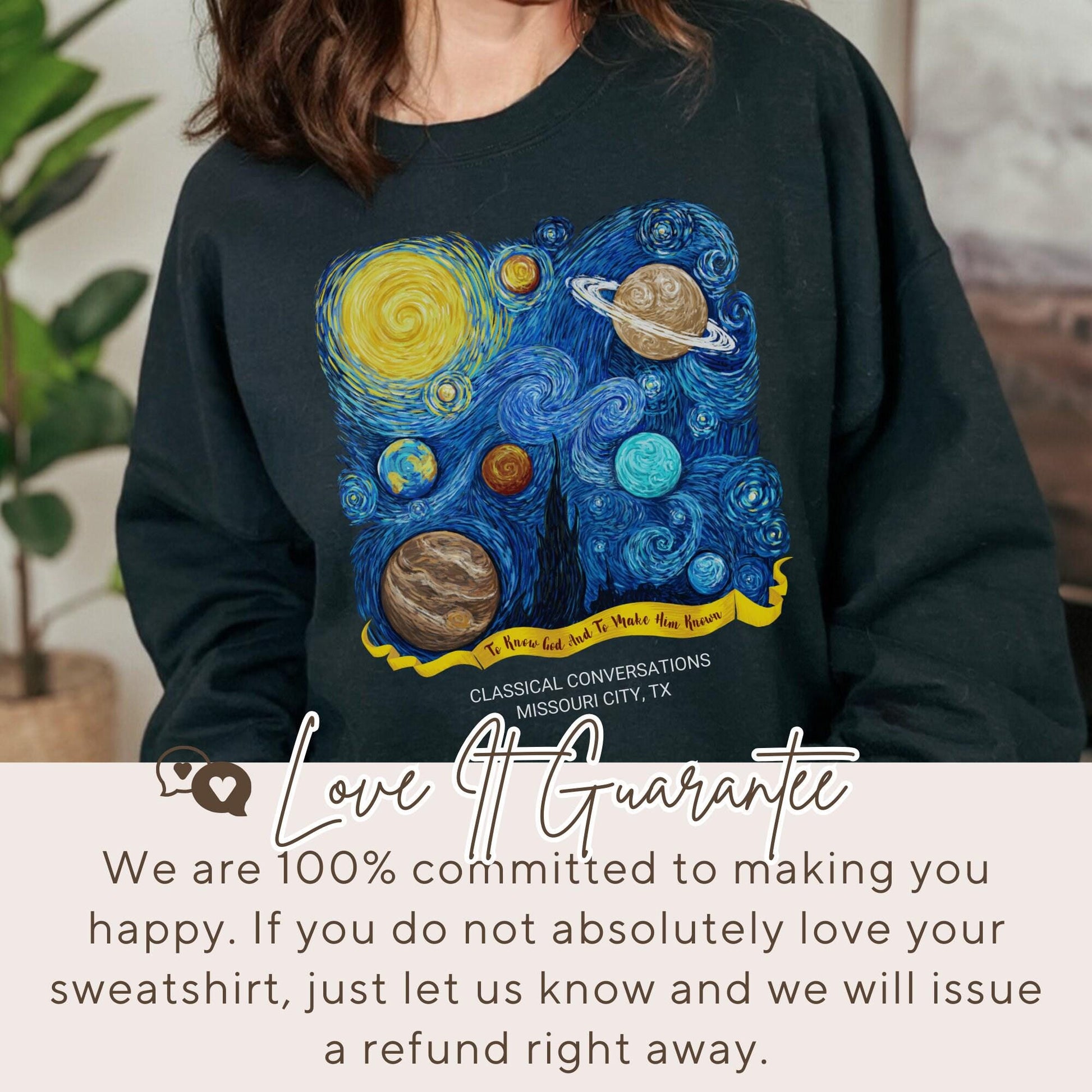 Van Gogh CC Cycle 2 Sweater Personalized Classical Conversations Sweatshirt Homeschool Sweater Custom CC Director Crewneck Gift for CC Tutor