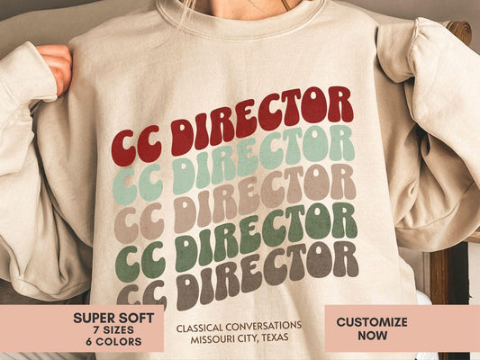 Classical Conversations Director Gift Sweatshirt Personalized CC Director Sweater Foundations Director Crewneck Pullover Challenge Director