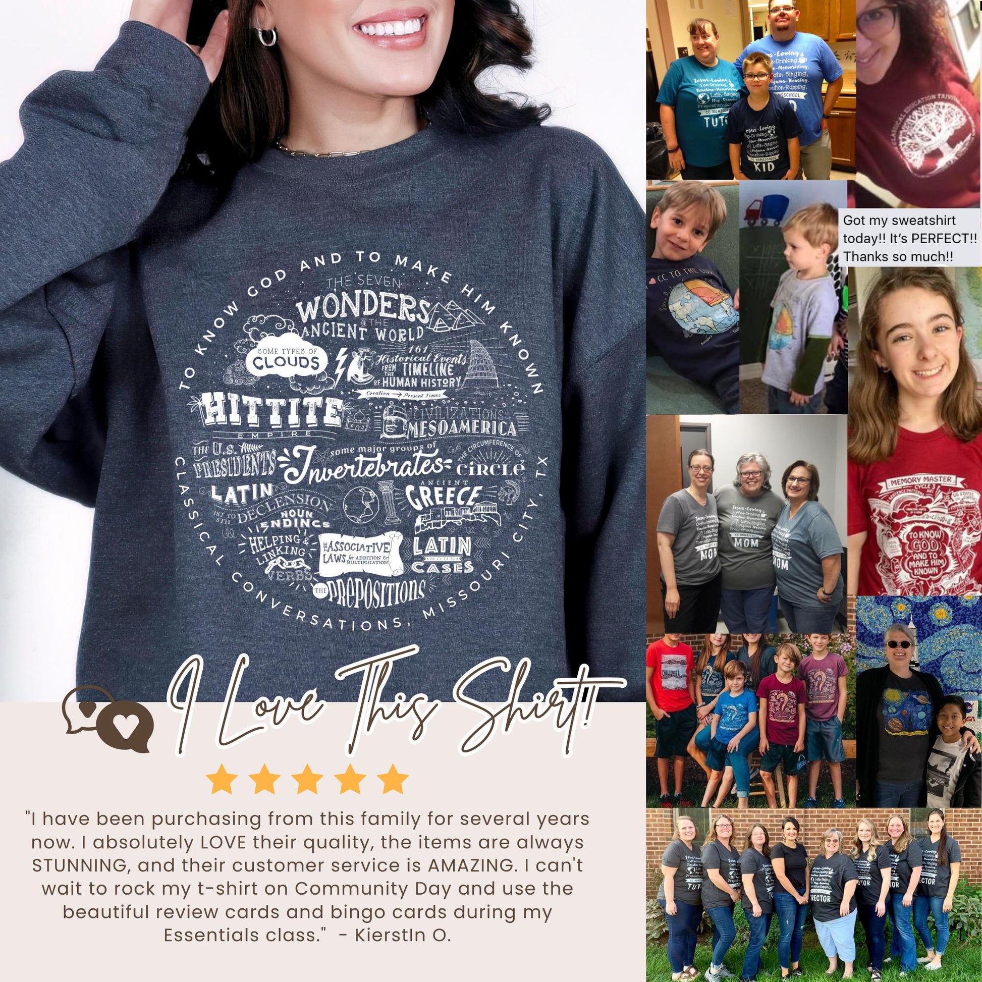 Classical Conversation First Day Gift Cycle 1 Sweatshirt CC Director Sweatshirt
