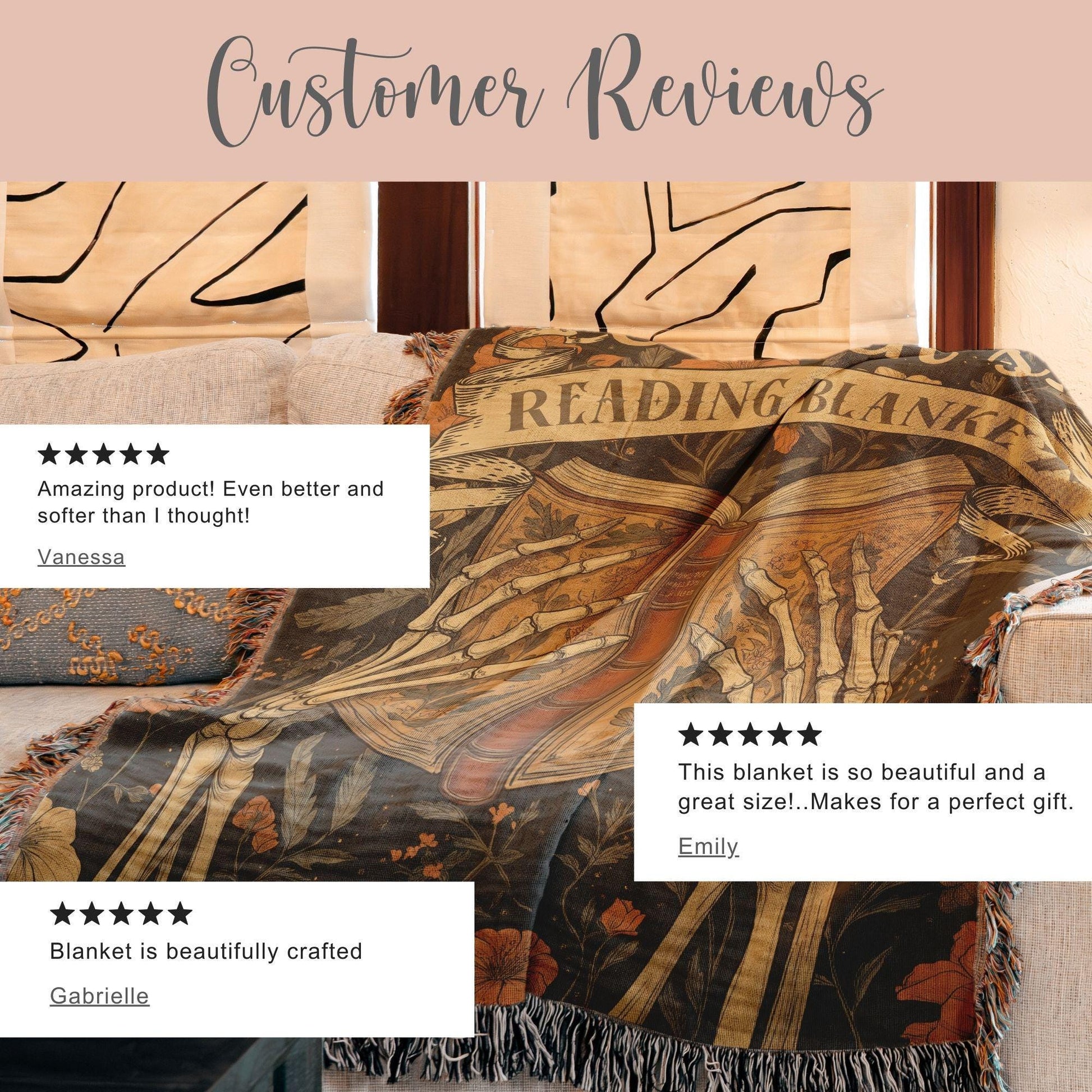 Gift For Book Lover Tapestry Birthday Gift