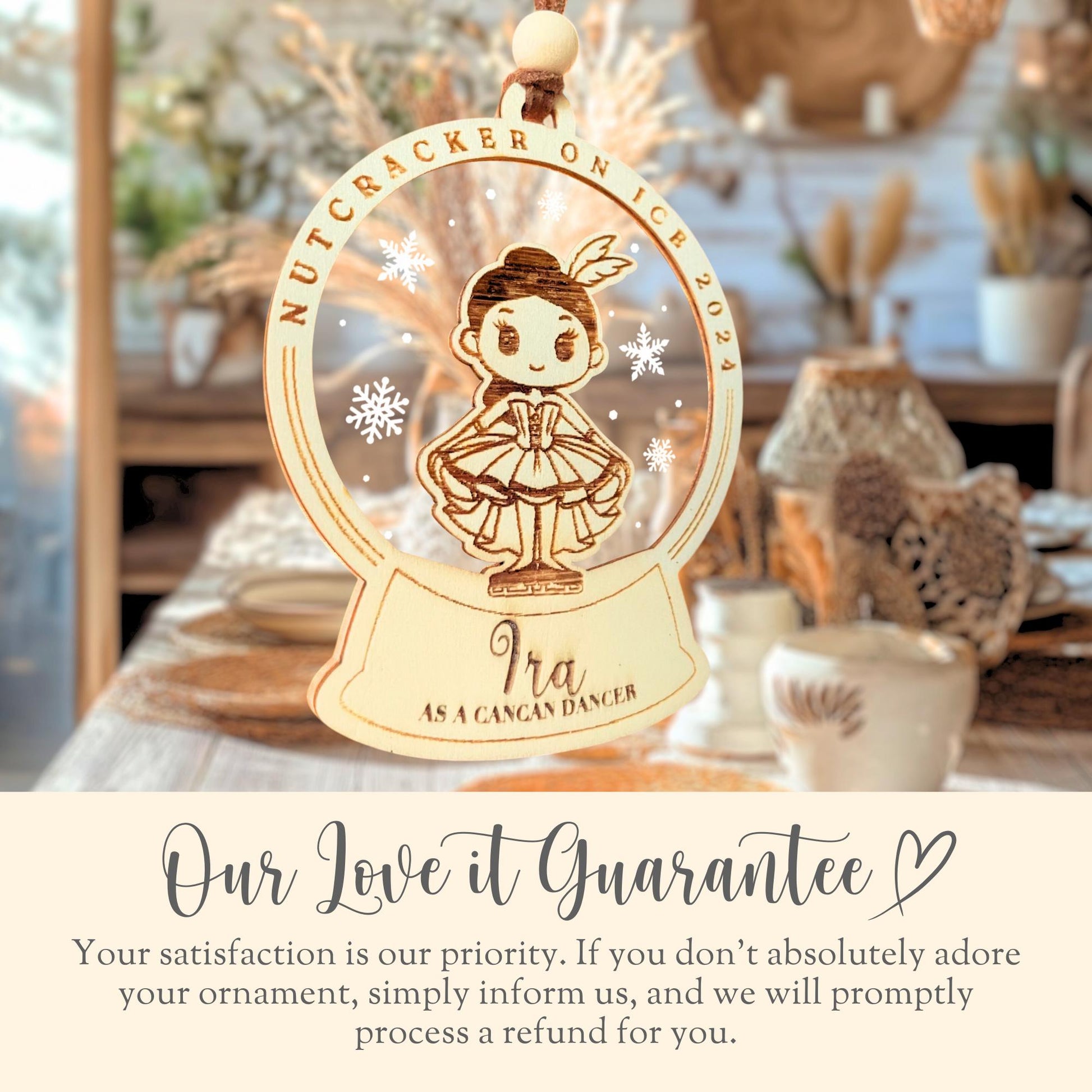 Personalized Nutcracker Character Keepsake Ornament Gift For Figure Skater Nutcracker On Ice Skater Souvenir Custom Nutcracker Role Decor