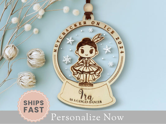 Personalized Nutcracker Character Keepsake Ornament Gift For Figure Skater Nutcracker On Ice Skater Souvenir Custom Nutcracker Role Decor