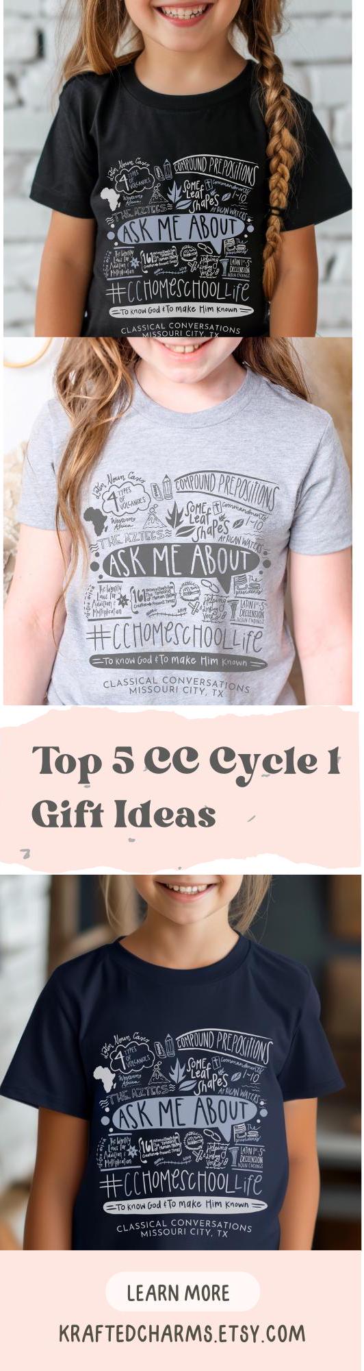 Personalized CC Cycle 1 Shirt Gift For CC Kid Classical Conversations Cycle 1 Tshirt First Day Gift Foundations To Know God Ancient Youth