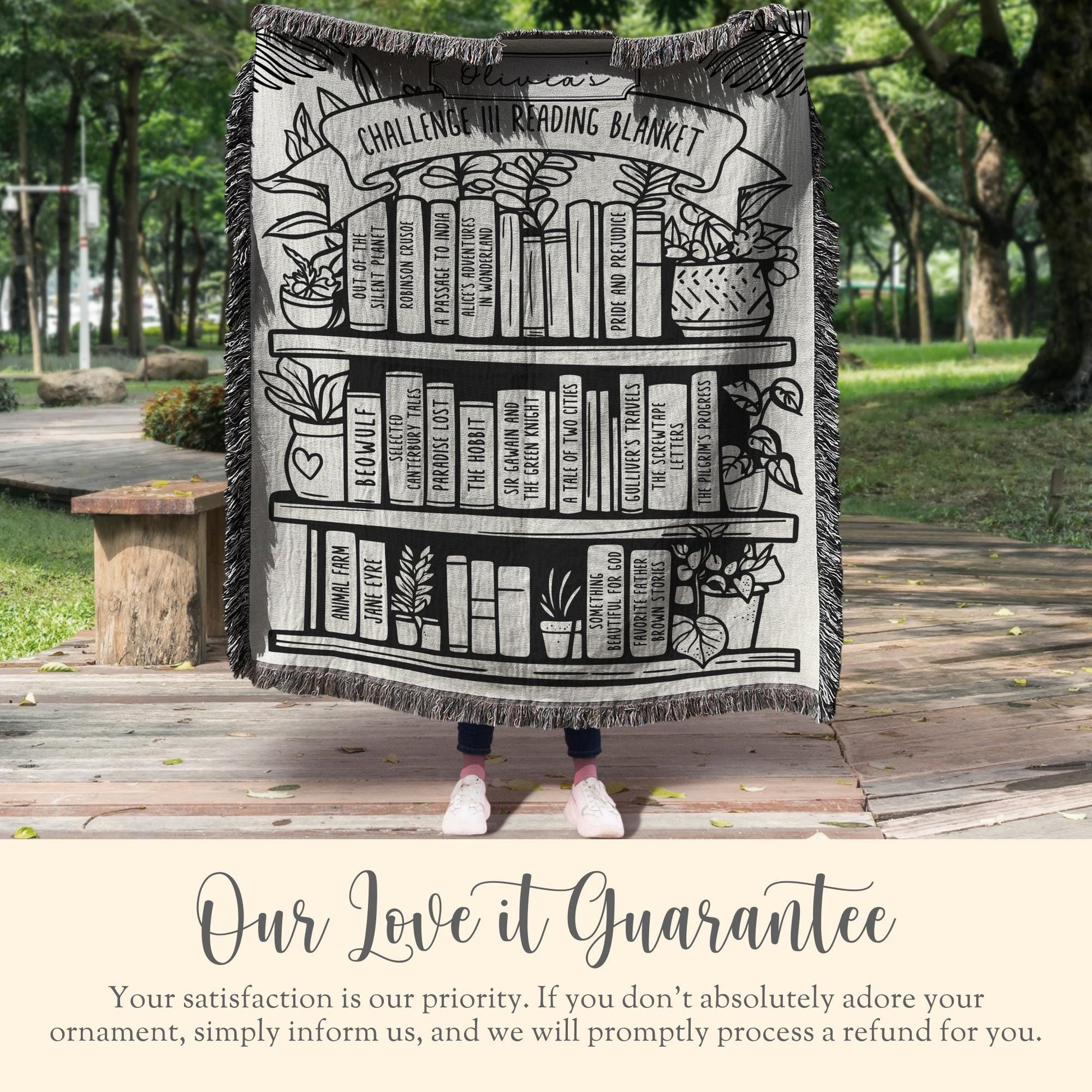 Personalized CC Challenge II Reading Woven Blanket Gift For CC Director Challenge 2 Student Year End Gift Challenge 2 Director Throw Gift