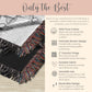 Personalized Grandma of the Groom Woven Blanket Gift for Groom Grandma Tapestry Wedding Day Gift Grandmother Keepsake Blanket From Bride