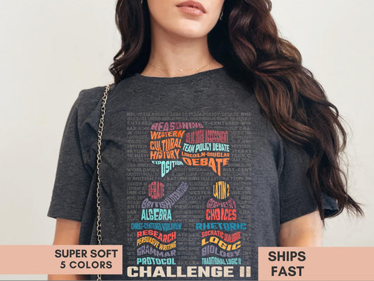 CC Challenge II Shirt Homeschool Mom Shirt Debate Homeschool Shirt CC Challenge Tshirt Home Schooling Tee Home-Schooling Typography Tshirt