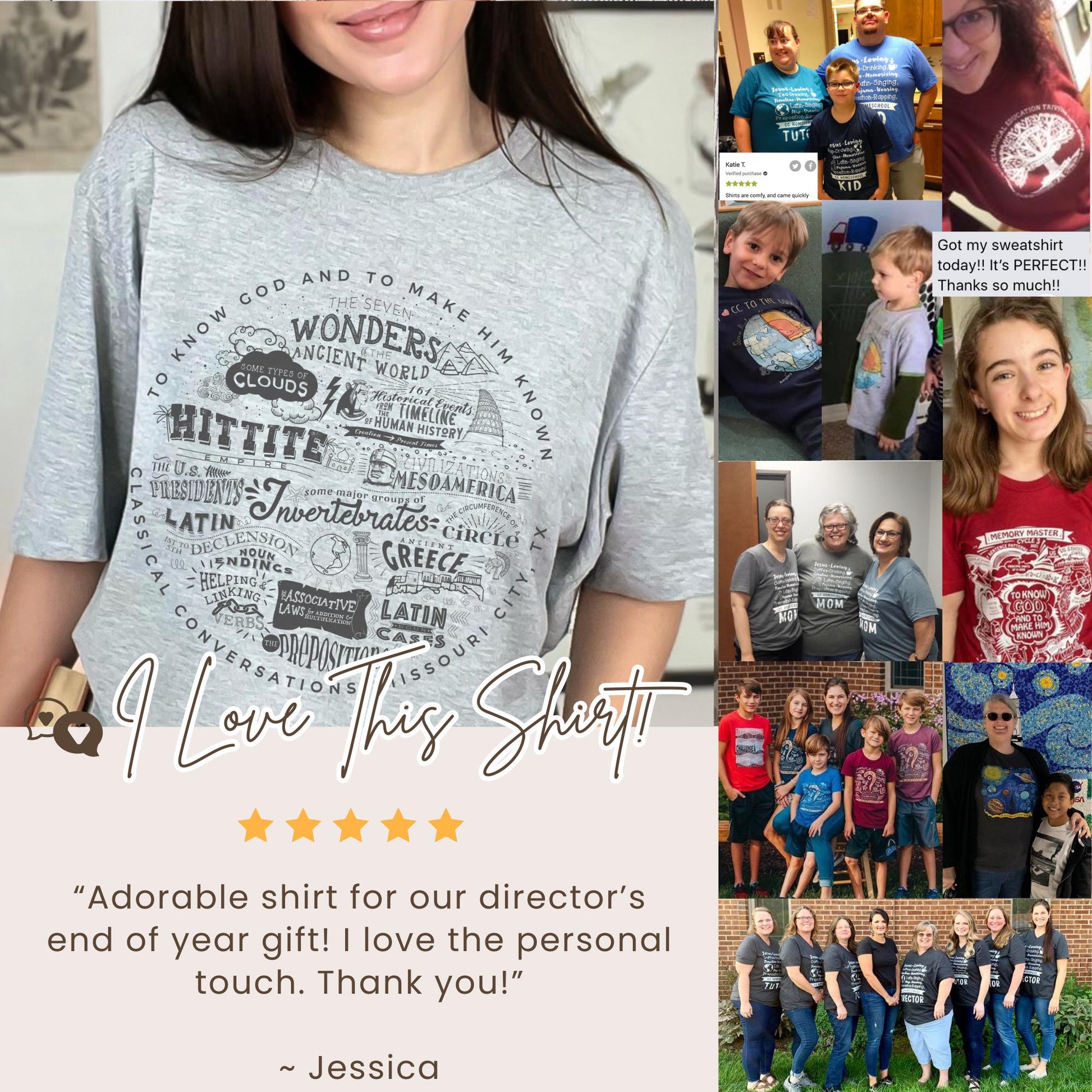 Classical Conversations Cycle 1 Tshirt Tutor Gift Director To Know God