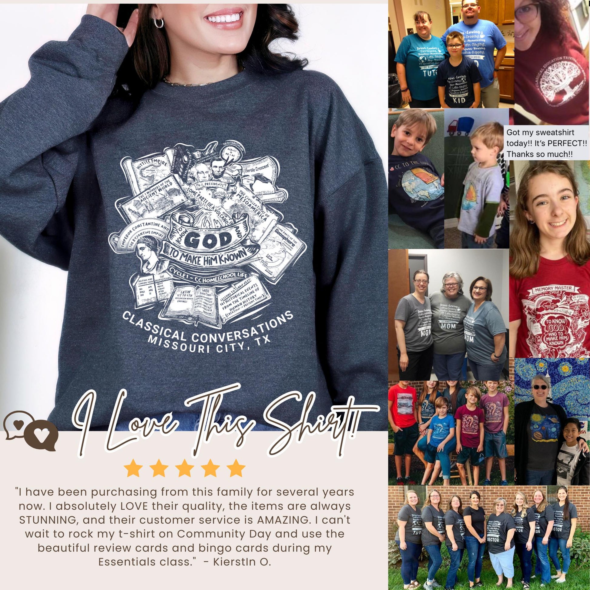 Personalized CC Cycle 1 Sweatshirt Gift For Classical Conversations Tutor End Of Year Gift Cycle 1 Sweater CC Homeschool Mom Ancient History