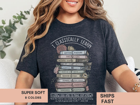CC Essentials Shirt Gift For CC Essentials Tutor T-shirt Homeschool Mom Shirt Classical Conversations Grammar Tee EEL Tshirt To Know God