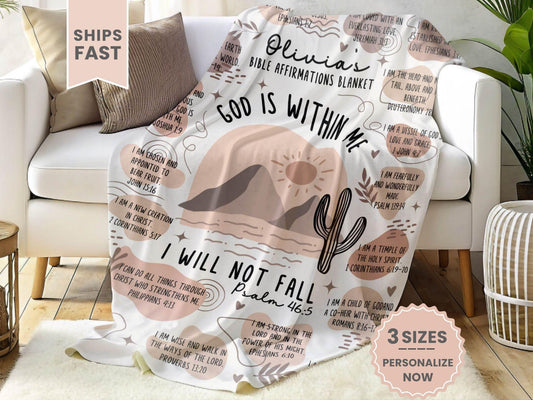 Scripture Verse Minky Blanket Gift