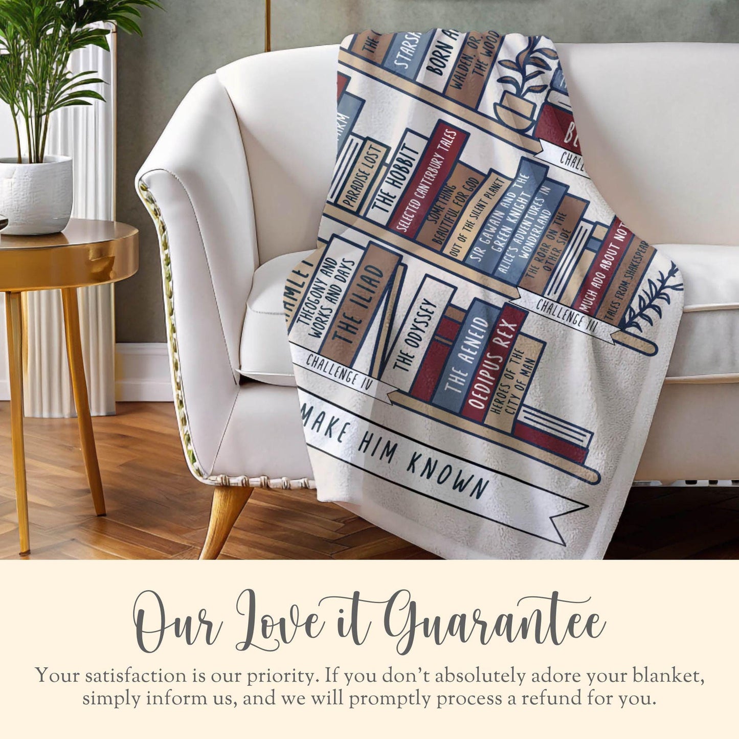 Personalized CC Challenge Reading Minky Blanket Challenge IV Director Gift Challenge Picnic Throw End of Year Gift Challenge Student Gift