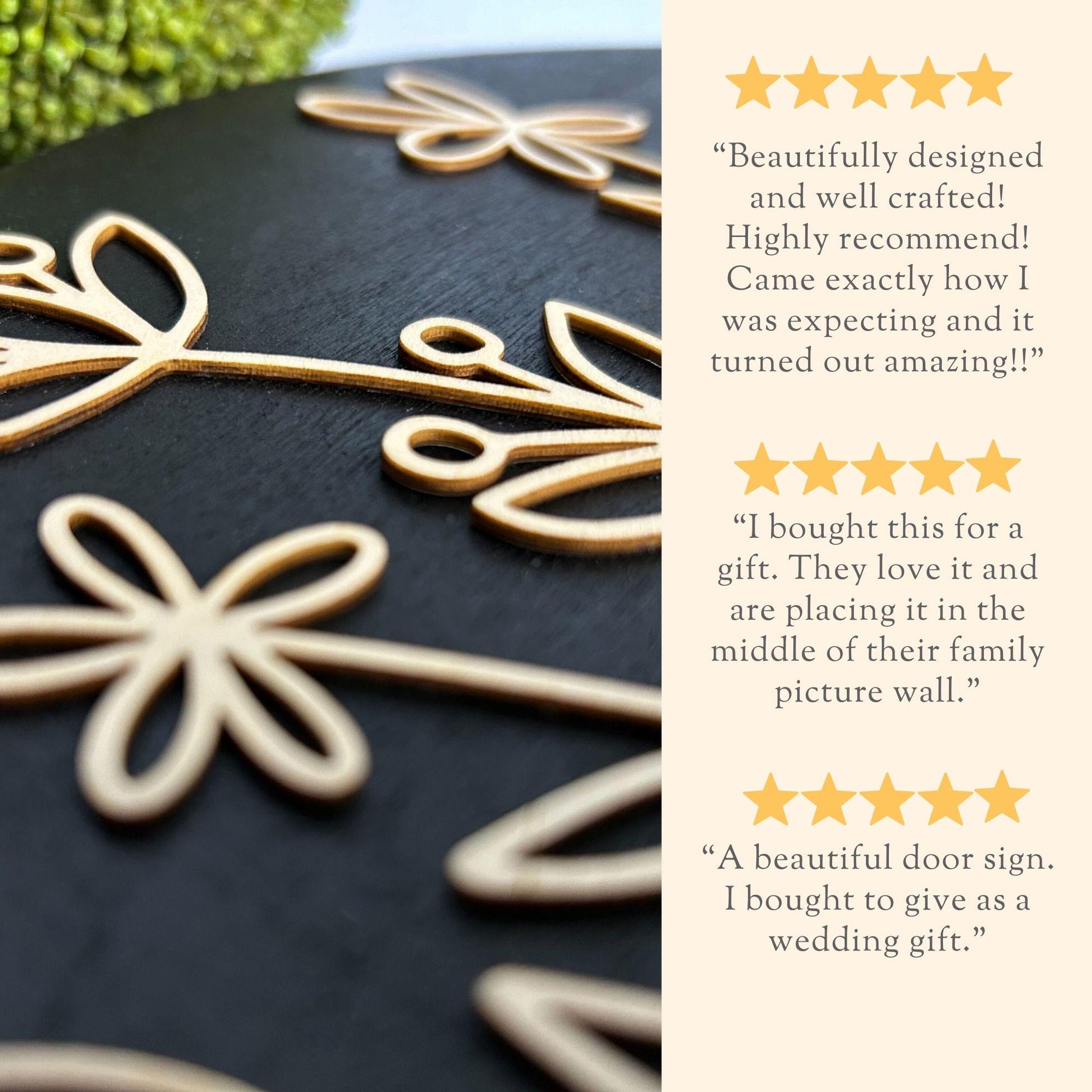 Personalized Family Name Wooden Sign Gift for Family Housewarming Gift Family Name Wooden Sign Wall Decor Couple Anniversary Gift Year Est.