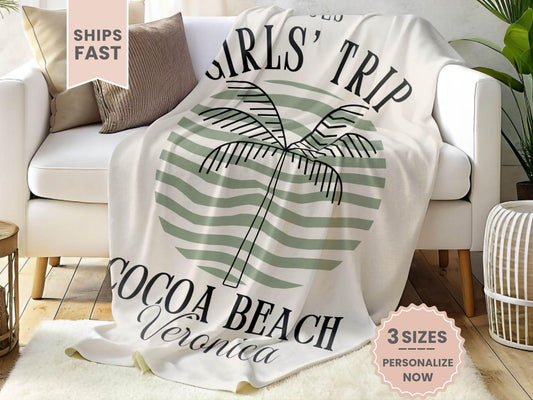 Personalized Girls Trip Minky Blanket 
Gift for Girls Trip Blanket