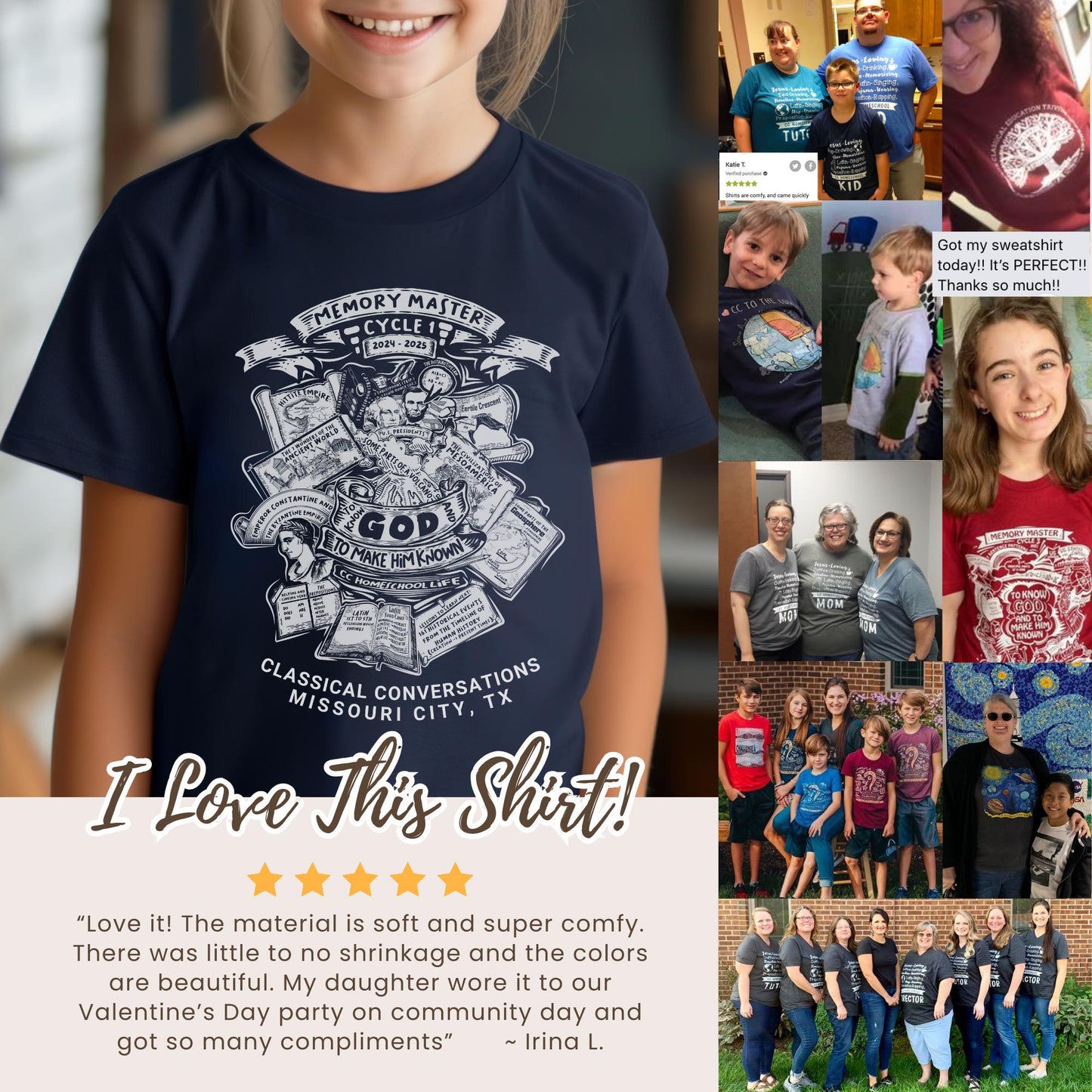 Gift for Memory Master Student Tshirt 
Classical Conversations
