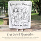 Personalized Nana Line Art Portrait Minky Blanket Gift for Nana Line Drawing Fleece Blanket Mothers Day Gift Nana Faceless Plush Throw Gift