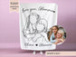 Personalized Glamma Line Art Portrait Minky Blanket
Glamma line art minky blanket
Glamma line art plush blanket
