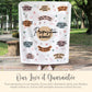Personalized CC Preposition Minky Blanket Gift for English Teacher Plush Throw Year End Gift Grammar Fleece Blanket CC Tutor Gift Essentials