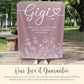 Personalized Gigi Minky Blanket Gift for Gigi Keepsake Blanket Mothers Day Gift Gigi Plush Blanket Grandmother Fleece Blanket from Grandkids