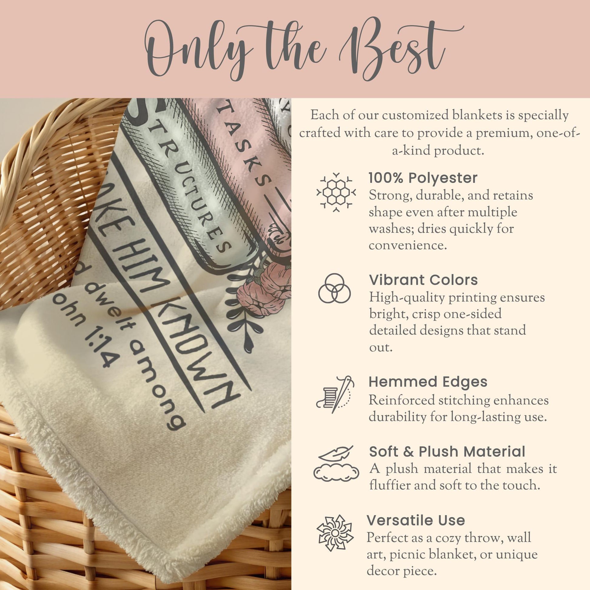 CC Essentials Minky Blanket Gift for CC Essentials Tutor Year End Gift Classical Conversations Essentials Plush Blanket English Fleece Throw