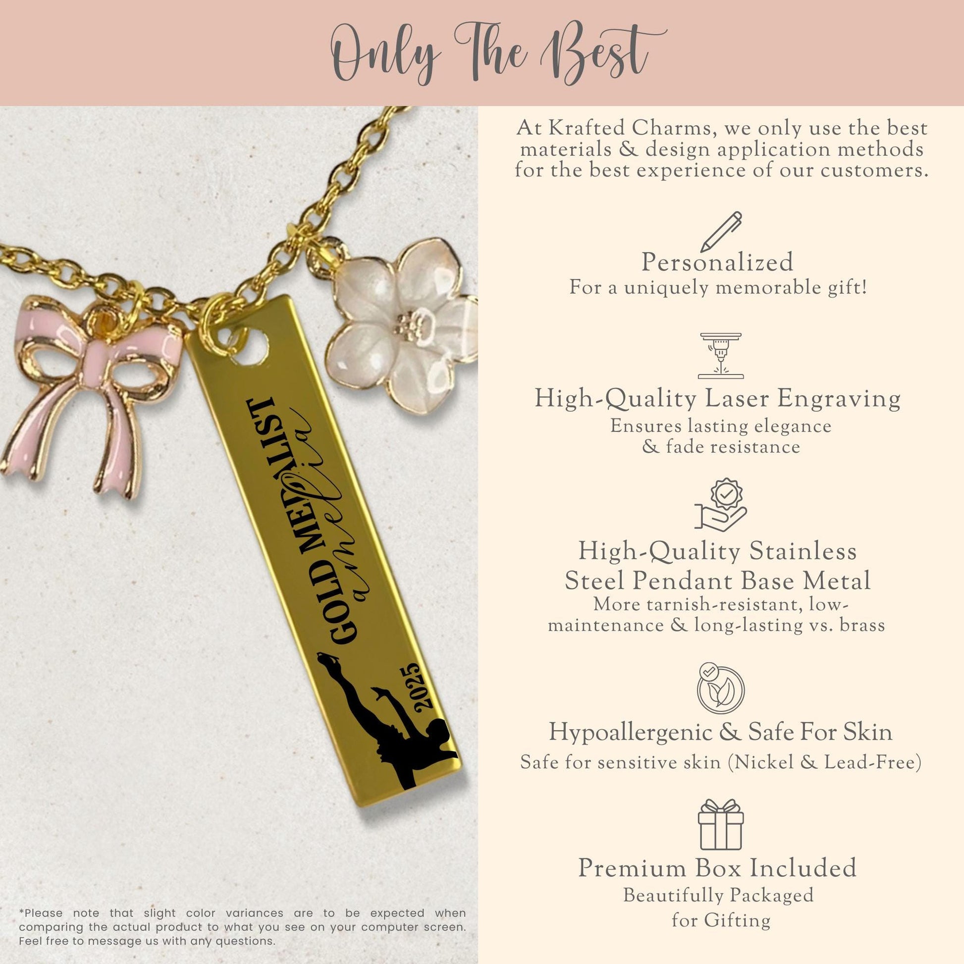 Achievement Gift Charm Necklace