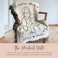 Gift for Abuela Line Drawing Woven Throw 
Abuela Birthday Gift
