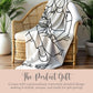 Gift for Mama Keepsake Blanket 
Mothers Day Gift
Mama Line art plush blanket